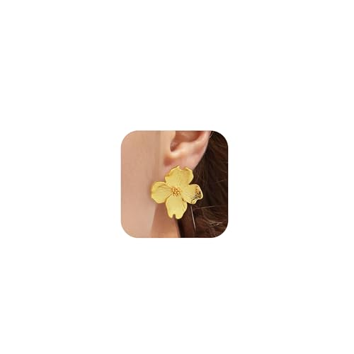 HolidayQbee Ohrringe Blumen Gold Damen – Elegante Blüten Ohrstecker, Hautfreundlich & Farbtreu, Stilvoller Schmuck für Alltag & Besondere Anlässe, Geschenk für Frauen HolidayQbee Ohrringe Blumen Gold Damen – Elegante Blüten Ohrstecker, Hautfreundlich & Farbtreu, Stilvoller Schmuck für Alltag & Besondere Anlässe, Geschenk für Frauen von HolidayQbee