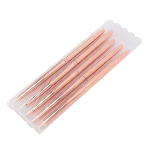 Holigie 5 pack nail brushes,nylon fiber brushes,equipped with ergonomic handles and quick change nibs suitable for salon grade gel nail polish painting and nail art painting von Holigie