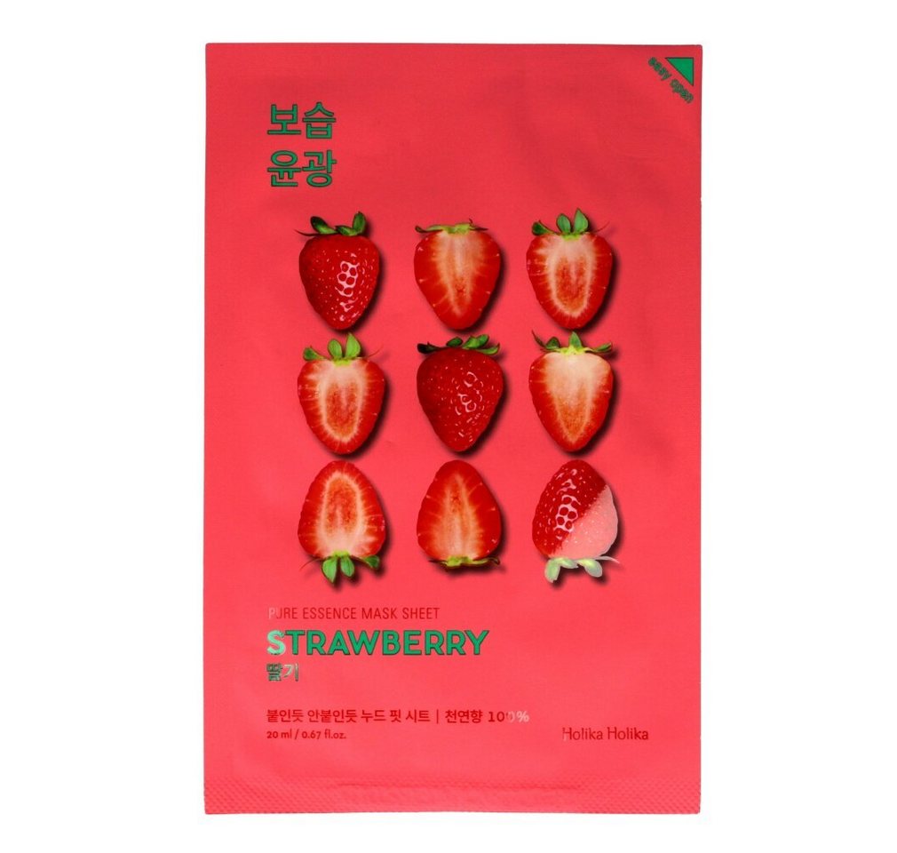 Holika Holika Gesichtsmaske Pure Essence Mask Sheet 20ml - Strawberry von Holika Holika