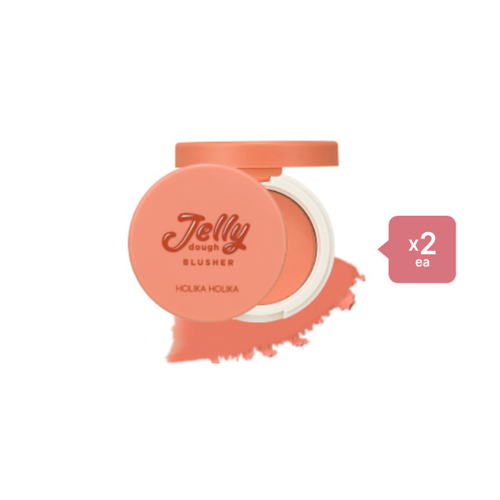Holika Holika Jelly Dough Blusher - 4.2g - 01 Apricoot Jelly (2ea) Set von Holika Holika