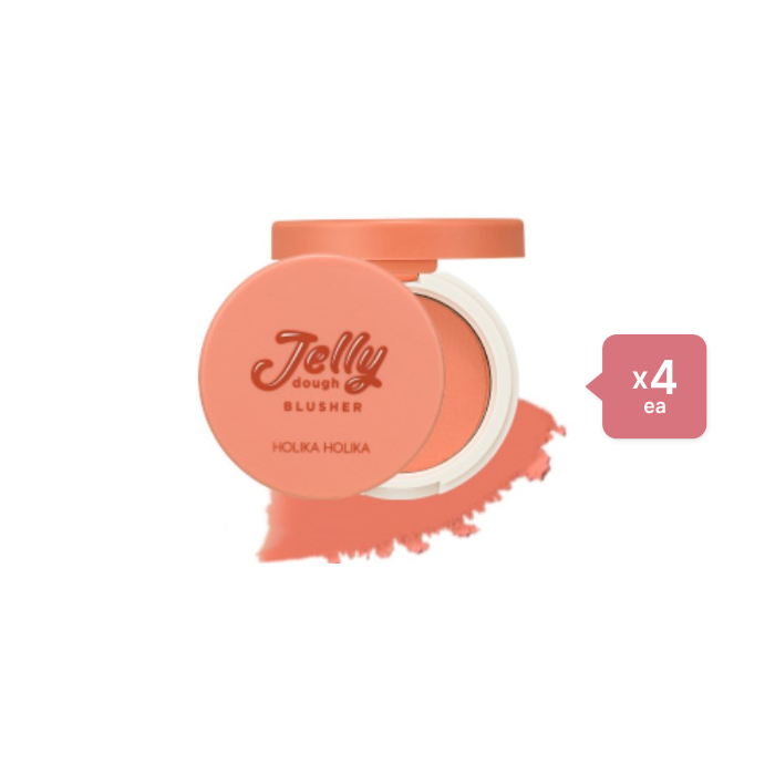 Holika Holika Jelly Dough Blusher - 4.2g - 01 Apricoot Jelly (4ea) Set von Holika Holika