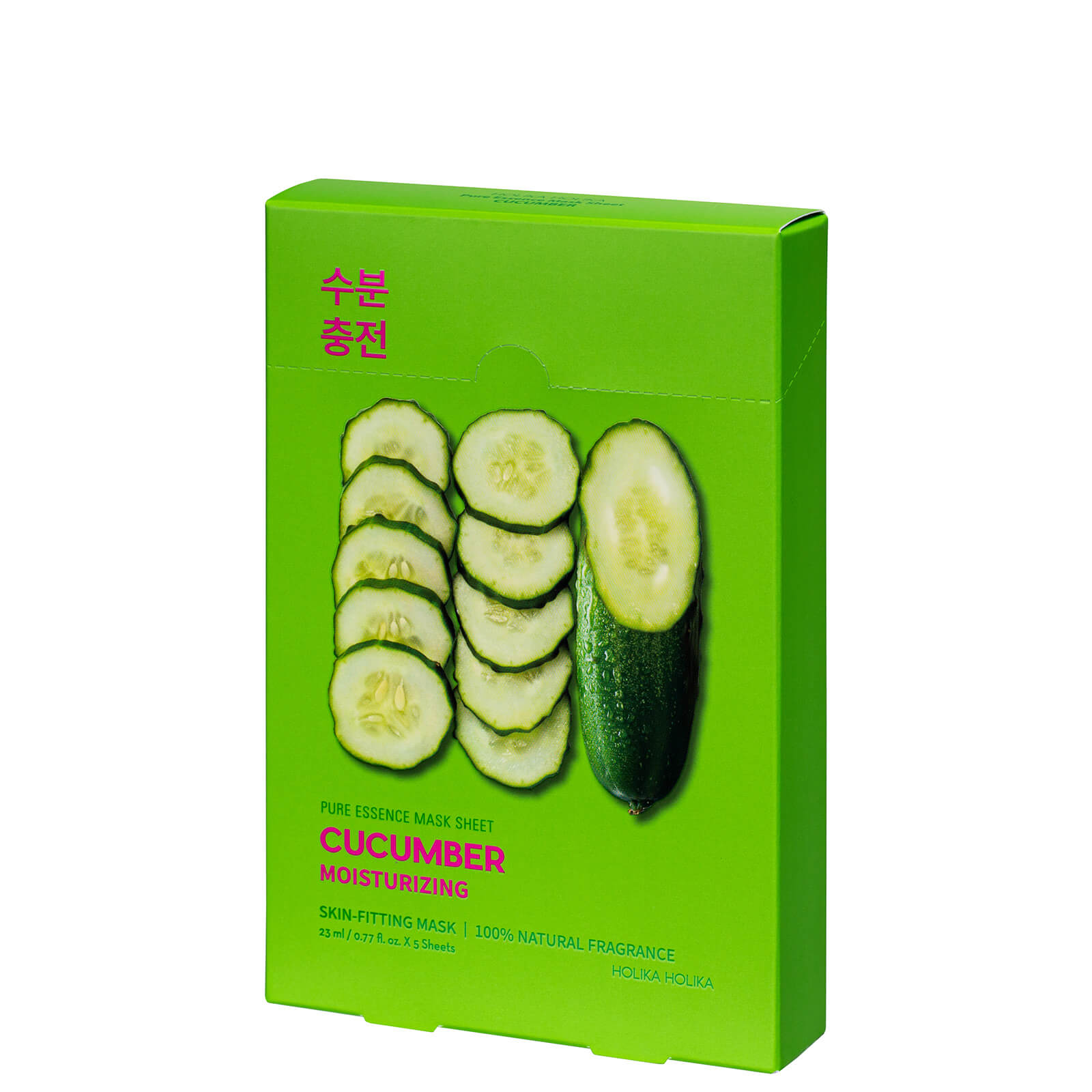 Holika Holika Pure Essence Mask Sheet (5 Masks) 155ml (Various Options) - Cucumber von Holika Holika