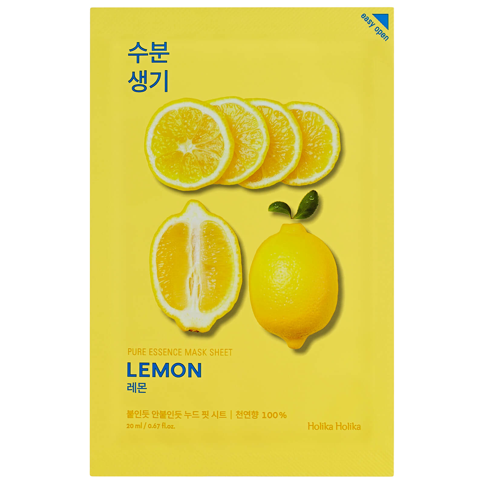 Holika Holika Pure Essence Mask Sheet 20ml (Various Options) - Lemon von Holika Holika