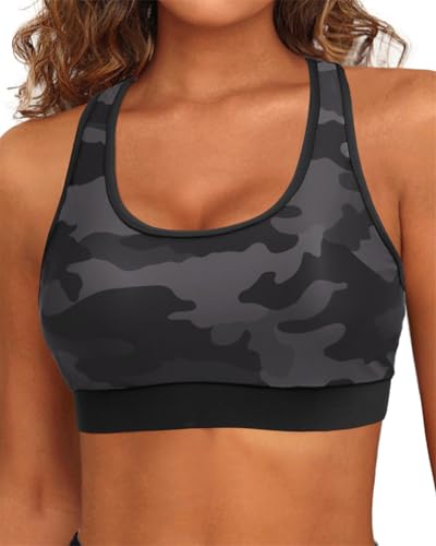 Holipick Sport-BH für Damen, Bikini-Oberteil, Racerback, U-Ausschnitt, Badeanzug, Top, bescheiden, gepolstert, bauchfreies Oberteil, nur Badeanzug Holipick Sport-BH für Damen, Bikini-Oberteil, Racerback, U-Ausschnitt, Badeanzug, Top, bescheiden, gepolstert, bauchfreies Oberteil, nur Badeanzug von Holipick