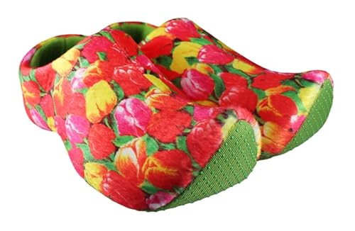 Der Blumige Holländische Hausschuh Bequem Tulpen Niederlande (25-30) von Holländische Holzschuhe