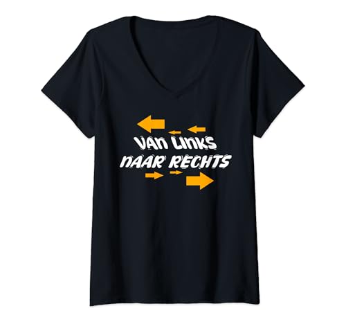 Damen Von links nach rechts - Holland Niederlande Party T-Shirt mit V-Ausschnitt Damen Von links nach rechts - Holland Niederlande Party T-Shirt mit V-Ausschnitt von Holland Party Designs