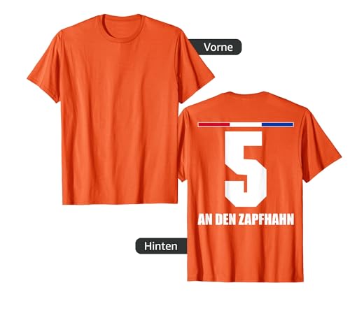 Holland Sauf Trikot Herren An den Zapfhahn Saufnamen T-Shirt von Holland Sauf Trikot - Niederlande Trikot Merch