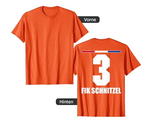 Holland Sauf Trikot Herren Fik Schnitzel Saufnamen T-Shirt von Holland Sauf Trikot - Niederlande Trikot Merch