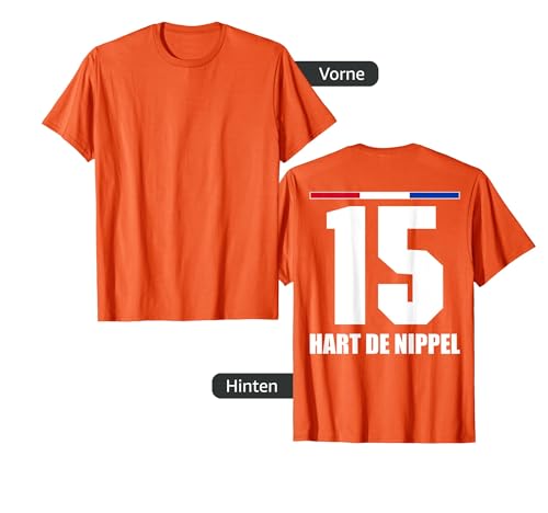 Holland Sauf Trikot Herren Hart De Nippel Saufnamen T-Shirt von Holland Sauf Trikot - Niederlande Trikot Merch