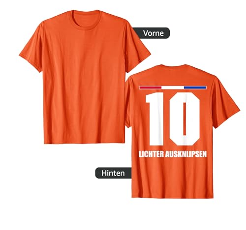 Holland Sauf Trikot Herren Lichter Ausknijpsen Saufnamen T-Shirt von Holland Sauf Trikot - Niederlande Trikot Merch