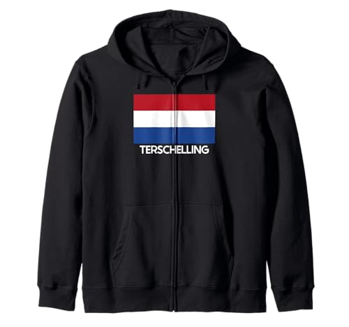 TERSCHELLING Niederlande Niederlande Flagge für Männer Frauen Kapuzenjacke von Holland Village Town City Merch Stuff