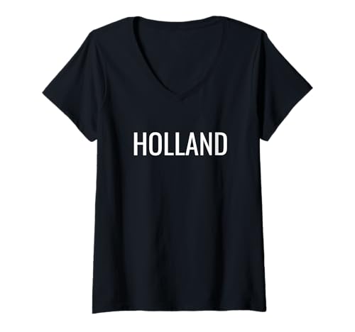Damen Holland T-Shirt mit V-Ausschnitt Damen Holland T-Shirt mit V-Ausschnitt von Holland