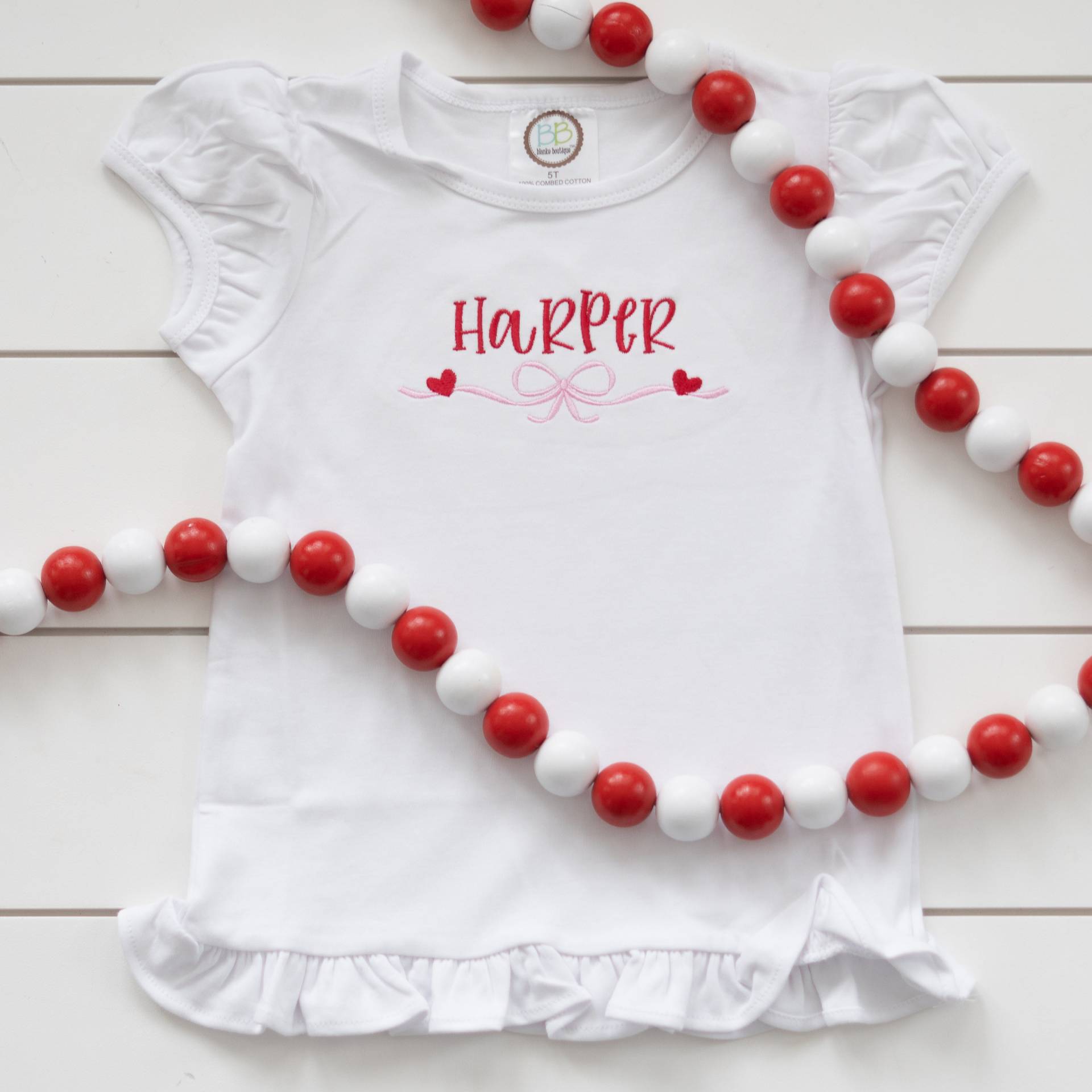 Girl's Valentine's Shirt // Mädchen Valentinstag von HollandHartDesigns