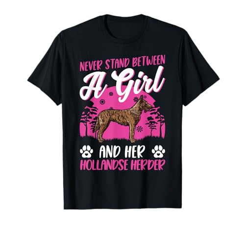 Hollandse Herder Mädchen Hollandse Herdershond T-Shirt Hollandse Herder Mädchen Hollandse Herdershond T-Shirt von Hollandse Herdershond Holländischer Schäferhund