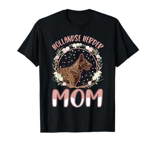 Hollandse Herder Mama T-Shirt Hollandse Herder Mama T-Shirt von Hollandse Herdershond Holländischer Schäferhund