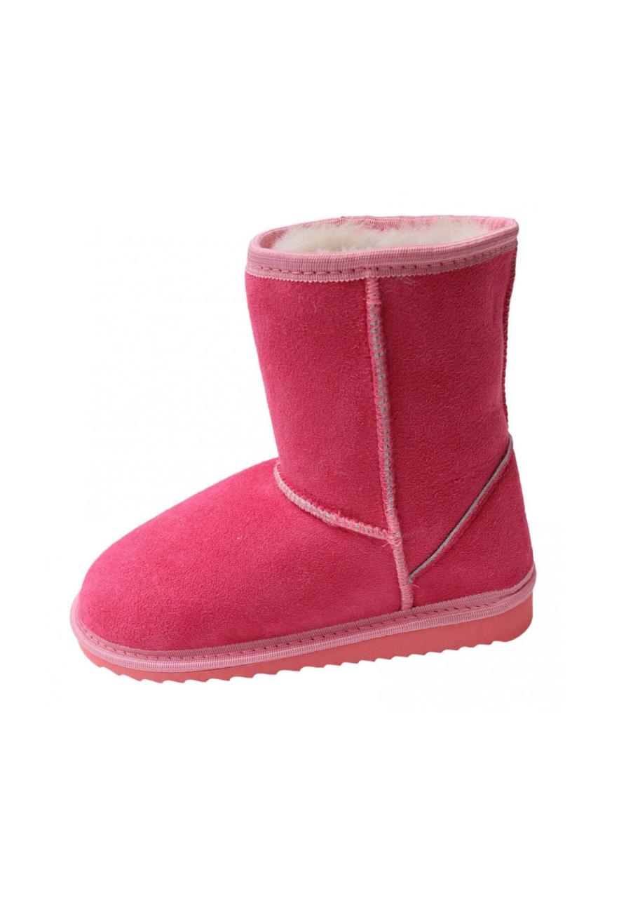 Lammfell Kinder-Boots - PINK Schuhgröße: EUR 25 von Hollert German Leather Fashion