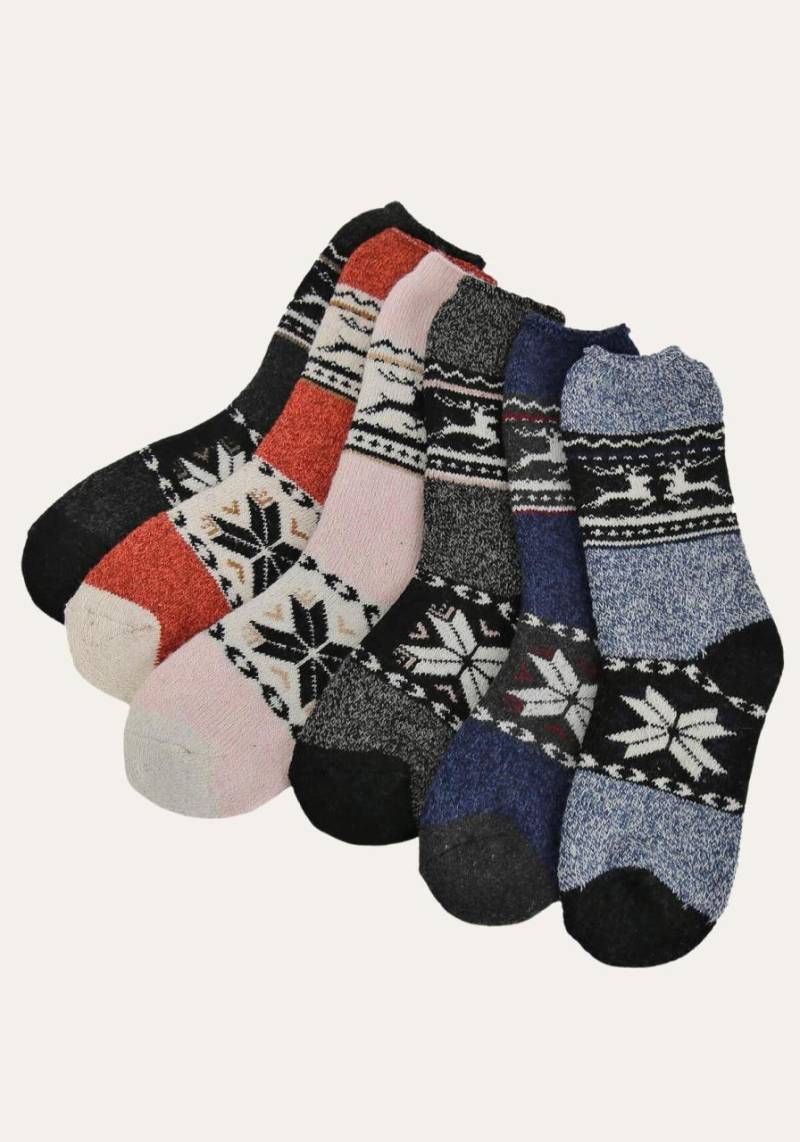Alpaka Damen Wollsocken Rudolfine Farbe: Anthrazit | Größe: 39-42 von Hollert