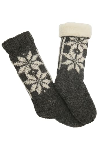 Handgestrickte Merino Wollsocken gefüttert Modell 1 Kuschelsocken natürliche Wärme ohne zu schwitzen von Hollert