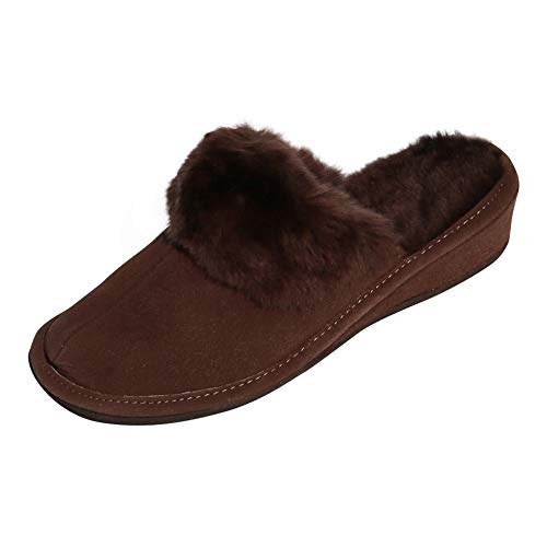 Hollert Damen Lammfell Hausschuhe MAROKKO BRAUN Pantoffeln 100% Merino Schaffell Echtleder Schuhgröße EUR 36 von Hollert