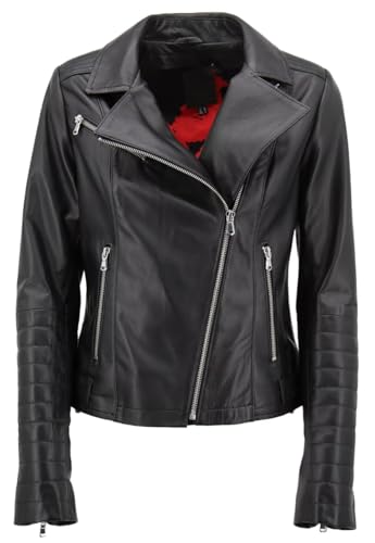 Hollert Damen Lederjacke Ardola Echtleder Nappaleder Bikerjacke Größe L von Hollert