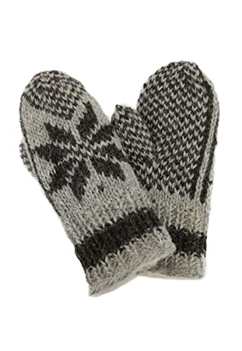 Hollert Handgestrickte Fausthandschuhe Bernie gefüttert Merinowolle Stern Anthrazit Fäustlinge Hollert Handgestrickte Fausthandschuhe Bernie gefüttert Merinowolle Stern Anthrazit Fäustlinge von Hollert