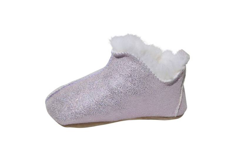Hollert Lammfell Kinder Hausschuhe Bali Hausschuh Bali Glitzer Kinder Hausschuhe gefüttert Bettschuhe von Hollert