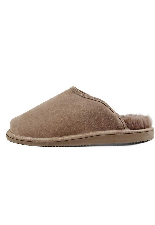 Hollert Hausschuh Herren Hausschuhe Pantoffeln Merino-Lammfell gefüttert von Hollert