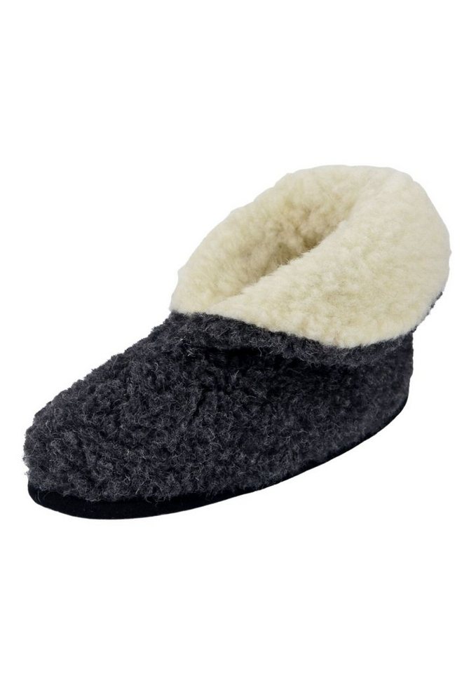 Hollert Hausschuh Unisex Hausschuhe Collar Merinowolle von Hollert
