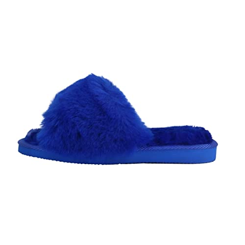 Hollert Lammfell SANDALEN ROYAL BLAU Merino Schaffell Sandaletten Hausschuhe Schuhgröße 37 von Hollert