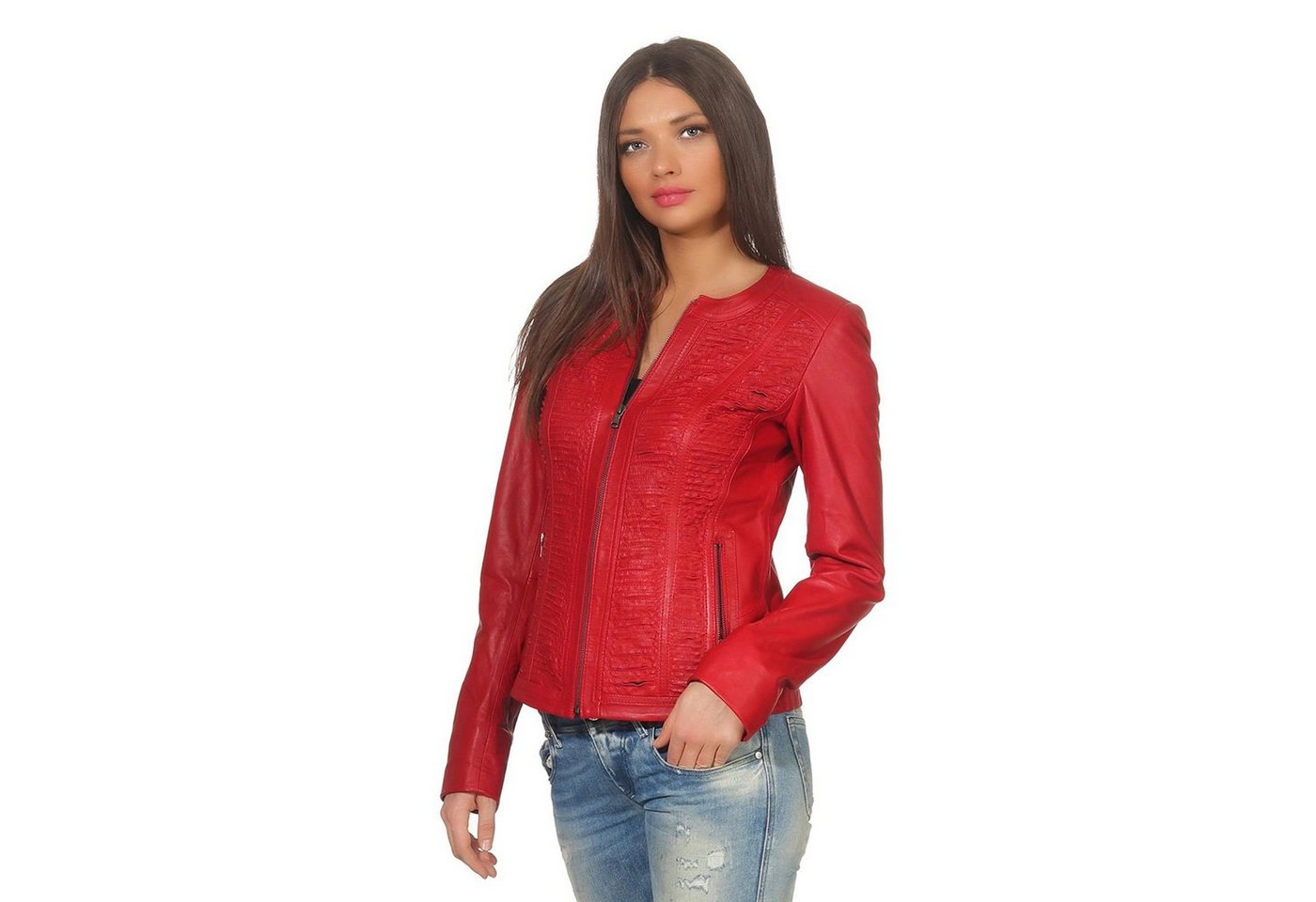 Hollert Lederjacke Damen Echtleder Lammnappa Jacke Pati Übergangsjacke von Hollert