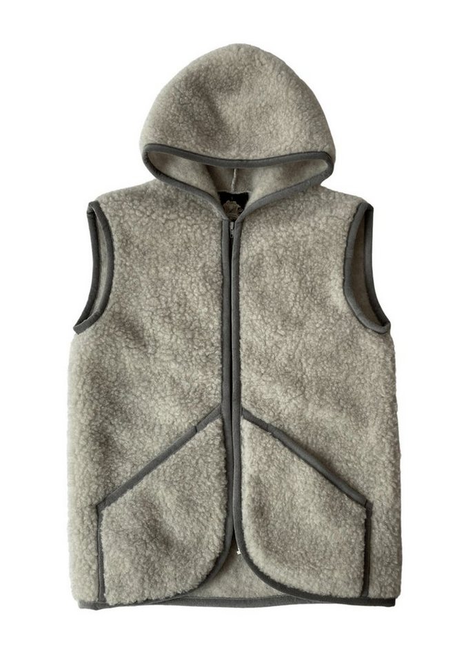 Hollert Longweste Wollweste Tafara Unisex Merinowolle warm & kuschelig von Hollert