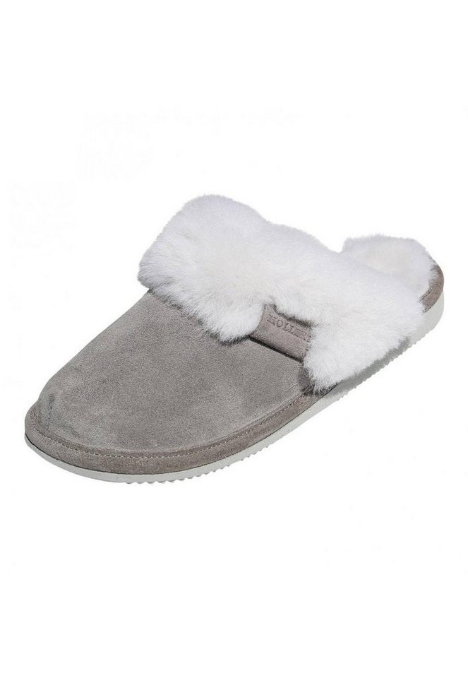 Hollert Pantoffel Damen Puschen Malibu Hausschuhe Merino Schaffell Echtleder von Hollert