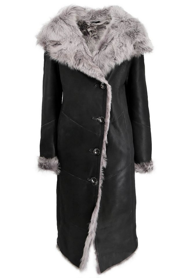 Hollert Wintermantel Lammfellmantel Davina Schwarz von Hollert