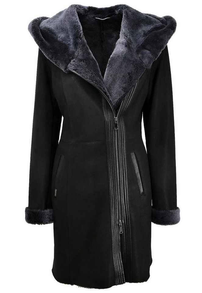 Hollert Wintermantel Lammfellmantel Kate Anthrazit von Hollert