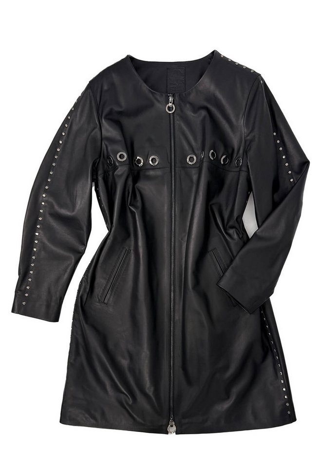 Hollert Wintermantel Ledermantel - Elodie Beige von Hollert