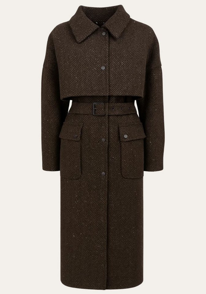 Hollert Wintermantel Mantel Mara - Moderne Linie mit femininer Stärke aus Kaschmirwollmix von Hollert