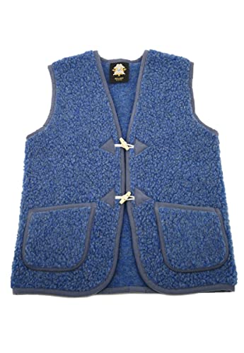 Hollert Wollweste Unisex Colorado Blau Weste Merinowolle kuschelig weich & warm Größe XXL von Hollert
