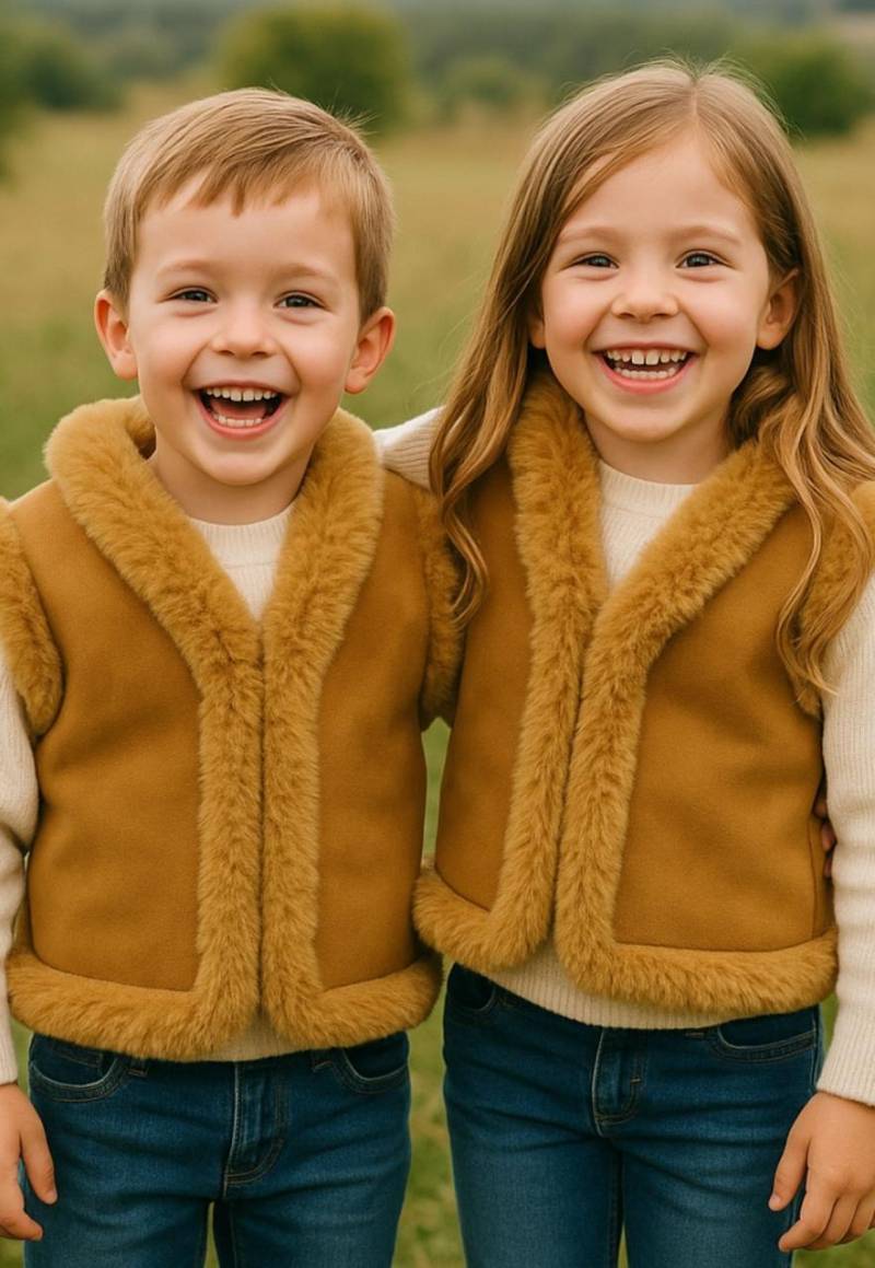 Kinder Lammfellweste Kuscheltraum Größe: 104 von Hollert