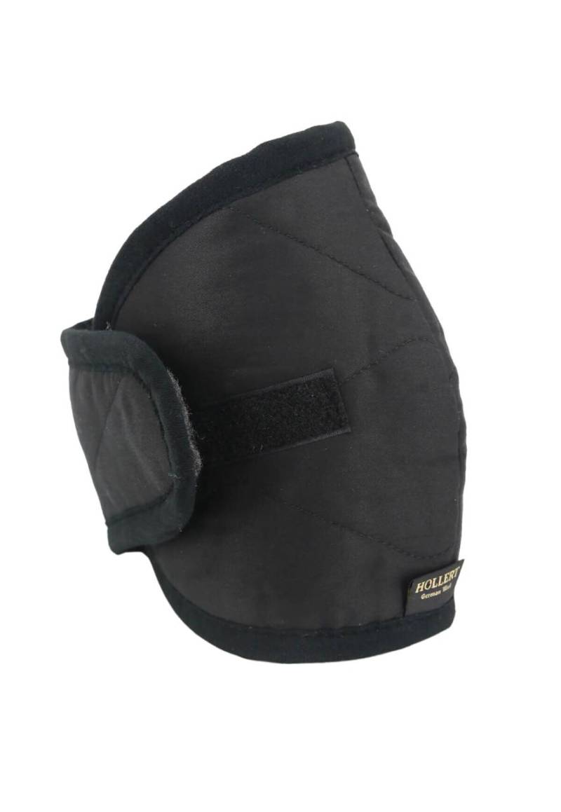 Kniewärmer aus Merinowolle Schwarz 1 Stück von Hollert