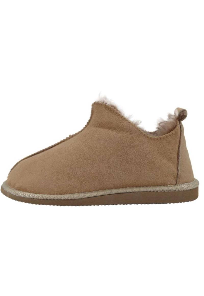 Lammfell Hausschuhe - CINDERELLA BEIGE Schuhgröße: EUR 37 von Hollert