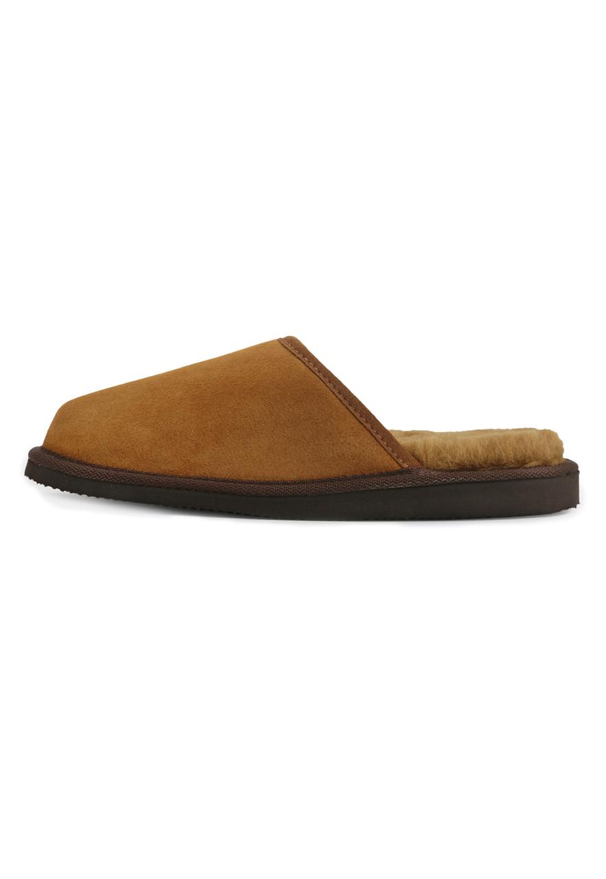 Lammfell Hausschuhe - OLAF Schuhgröße: EUR 42 | Farbe: Cognac von Hollert