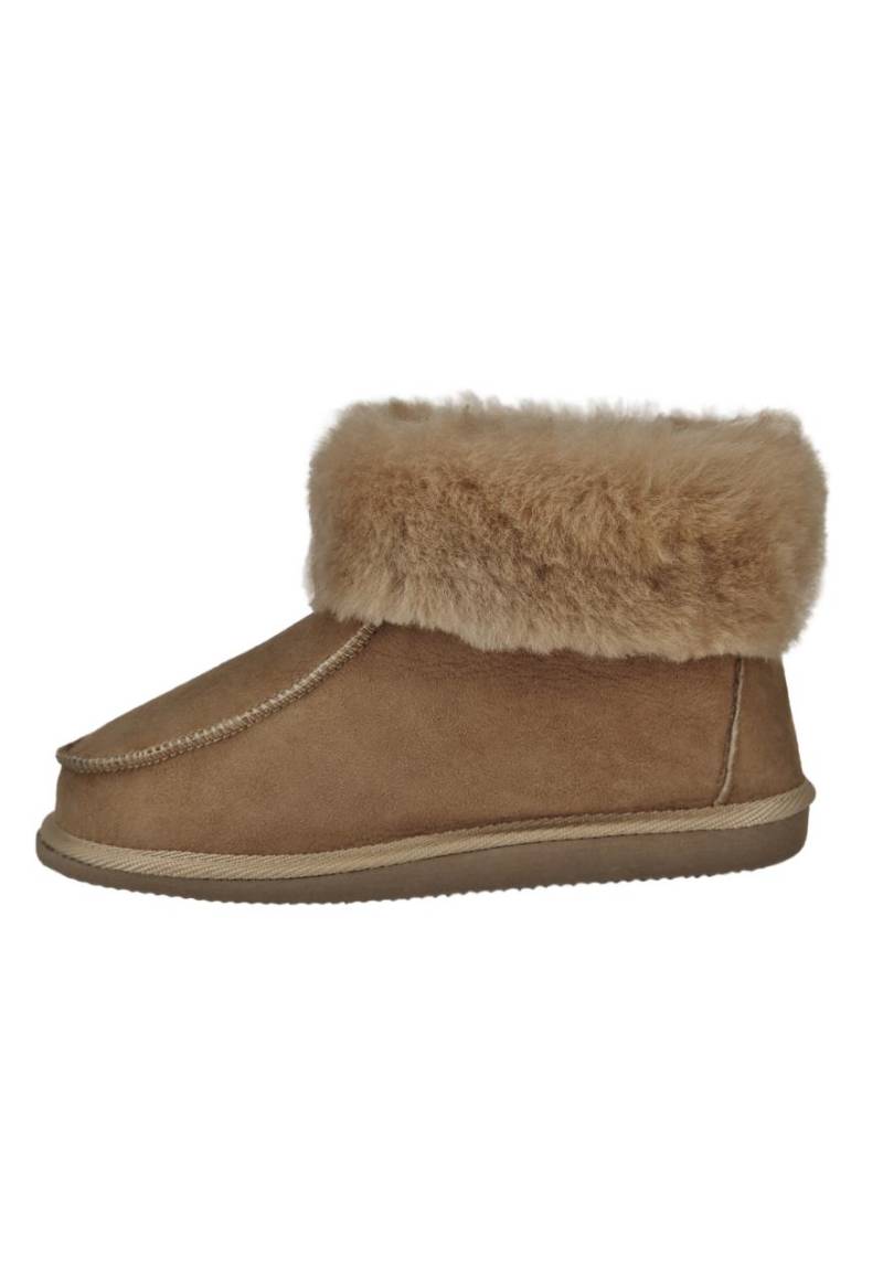 Lammfell Hausschuhe - ZUGSPITZE BEIGE Schuhgröße: EUR 41 von Hollert