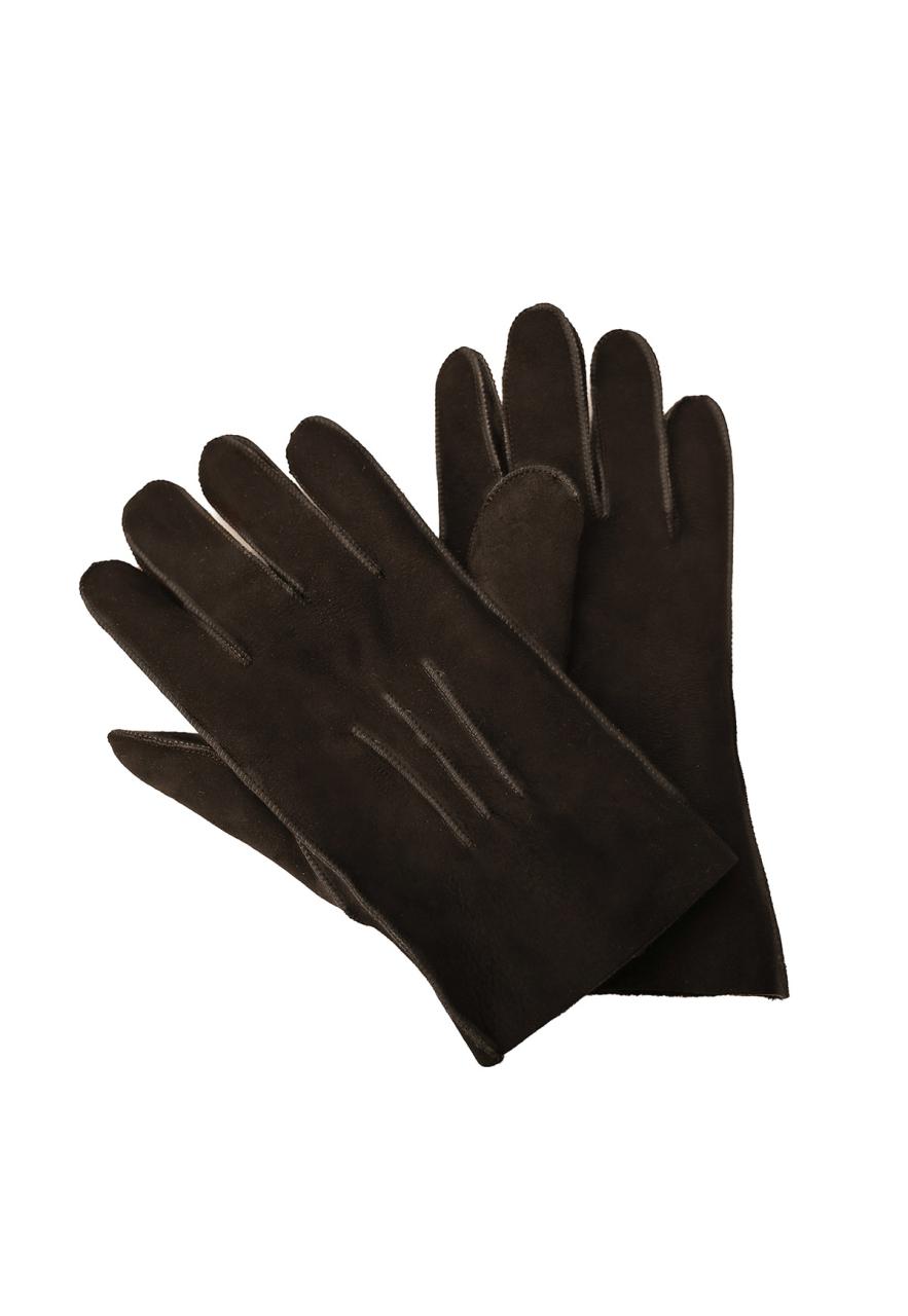 Lammfell Herren Fingerhandschuhe - TED Größe: XL | Farbe: Schwarz von Hollert