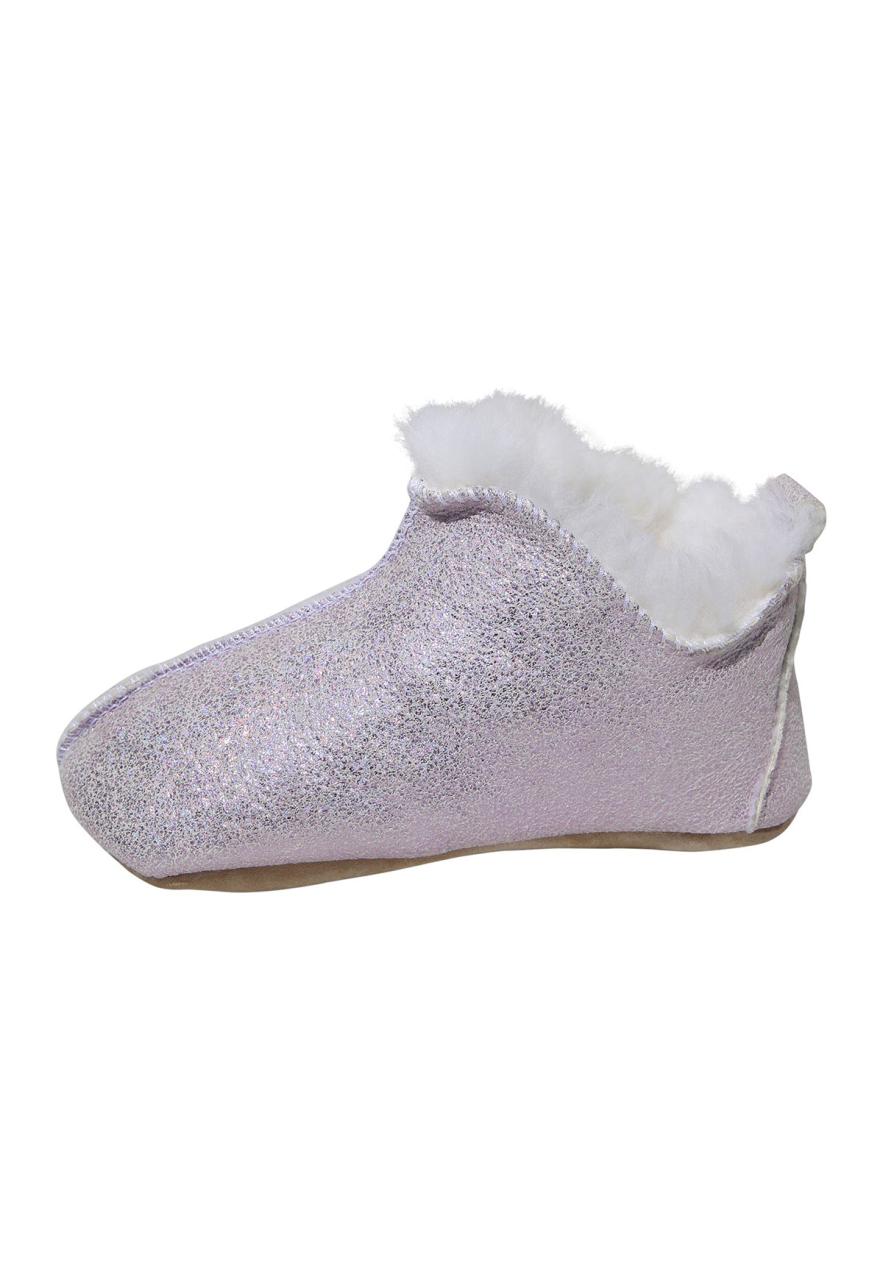 Lammfell Kinder Hausschuhe Bali Glitzer Rosa Schuhgröße: EUR 35 | Farbe: Rosa von Hollert