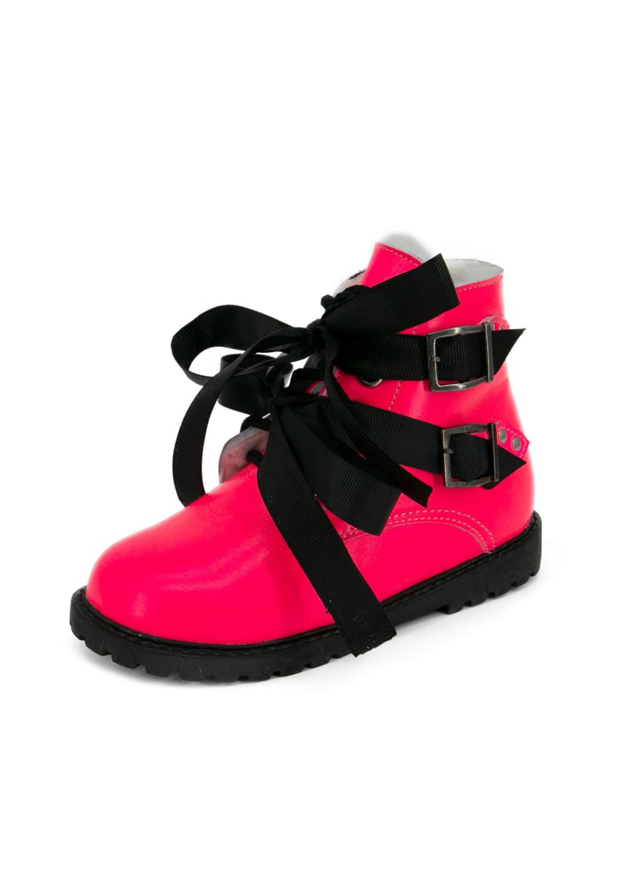 Lammfell Winterschuhe für Kinder Modell K-008 Farbe: Rosa | Schuhgröße: EUR 25 von Hollert