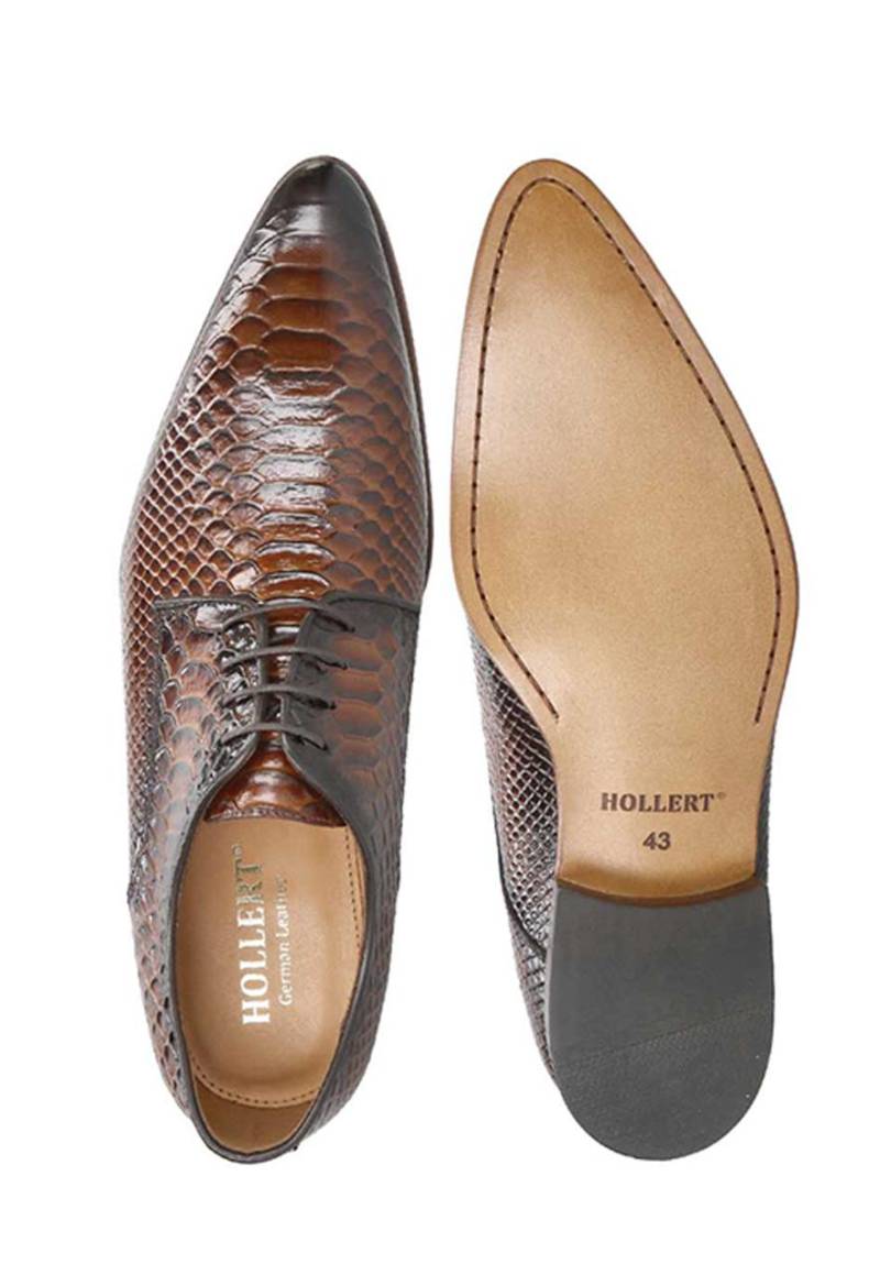 Lederschuhe Fabio Modell A328 Braun Schuhgröße: EUR 46 von Hollert