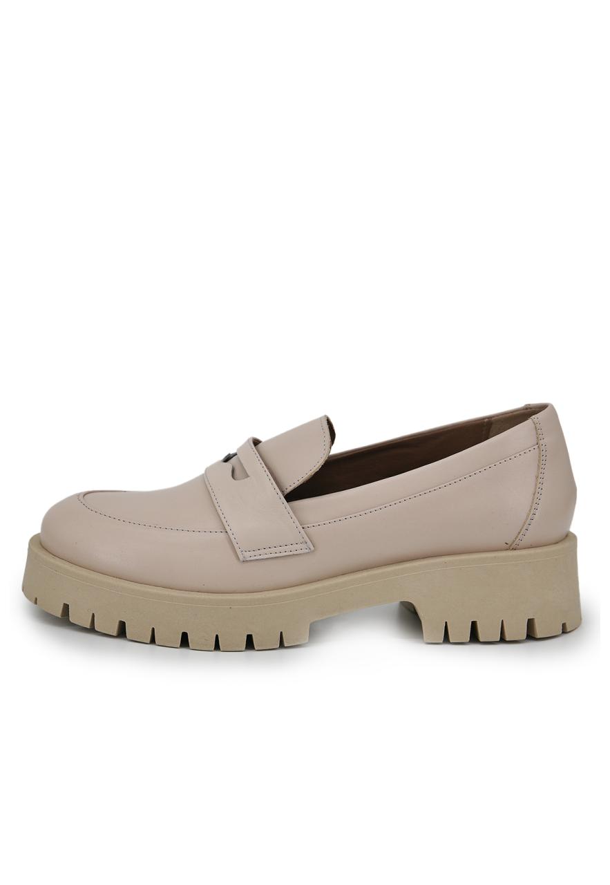 Loafers aus Leder Modell 5263 Beige Schuhgröße: EUR 36 von Hollert