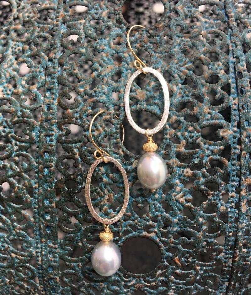 Silberring & Tahiti Perlen Ohrringe Silberring & Tahiti Perlen Ohrringe von HollisJjewelry