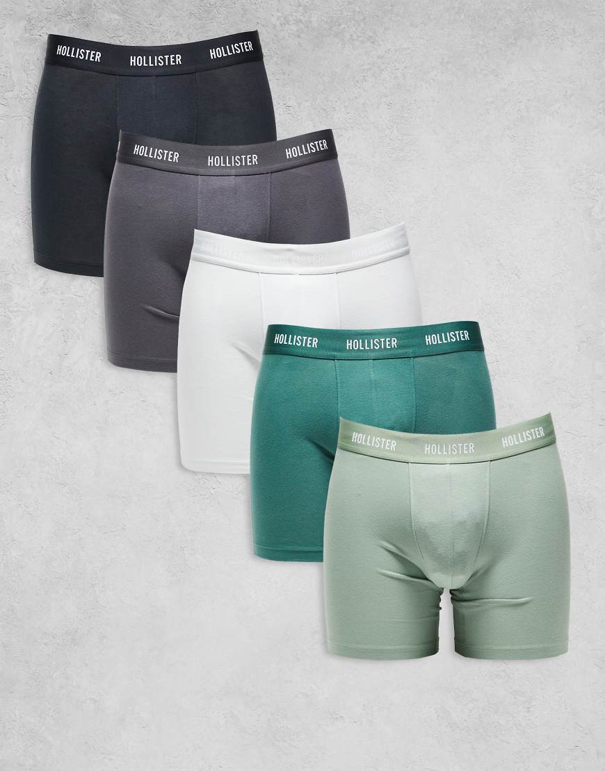 Hollister - 5er-Pack Unterhosen in verschiedenen Farben mit farblich abgestimmtem Logo-Bund-Bunt Hollister - 5er-Pack Unterhosen in verschiedenen Farben mit farblich abgestimmtem Logo-Bund-Bunt von Hollister