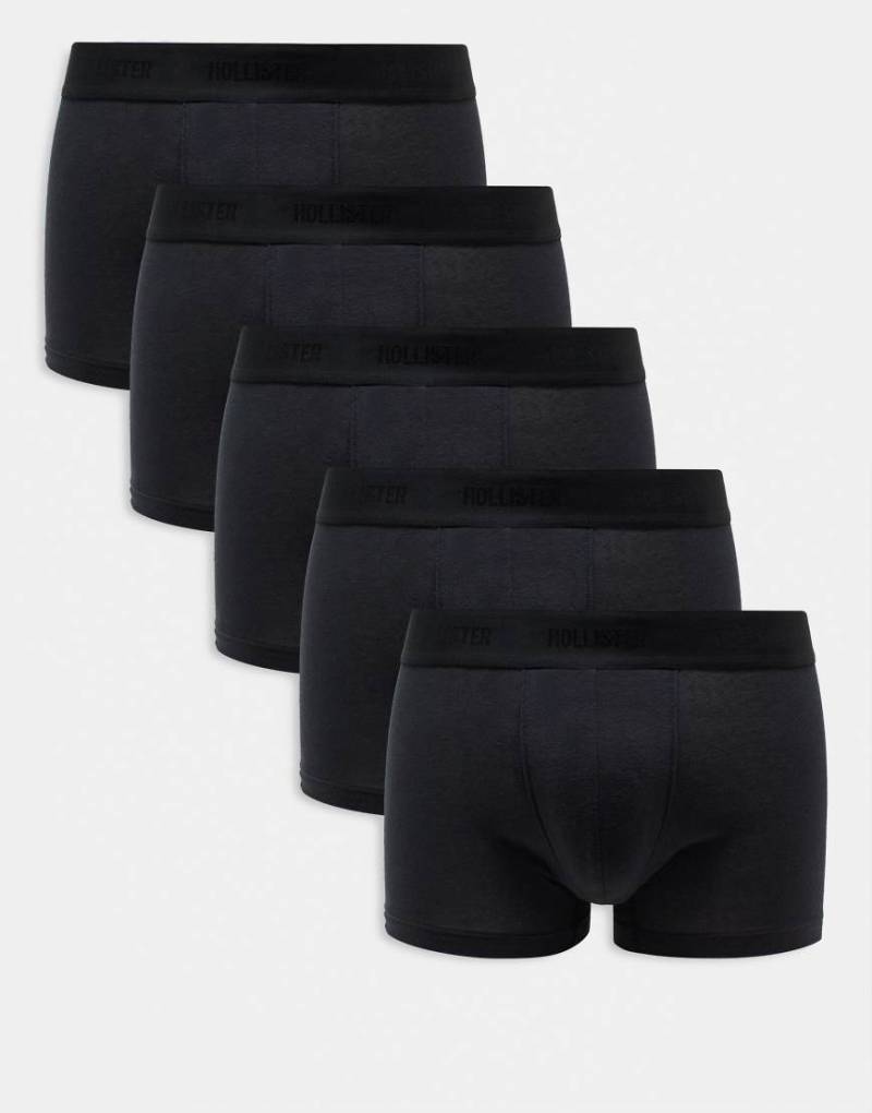 Hollister - 5er-Pack klassische Basic-Unterhosen in Schwarz von Hollister